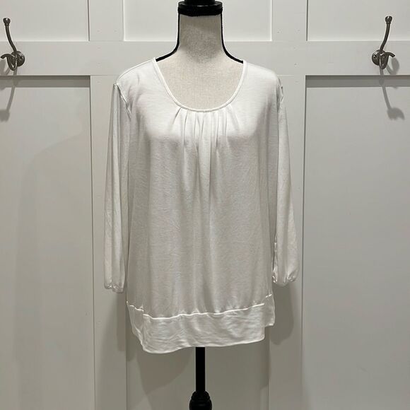 Talbots Tops - Talbots White LS Top